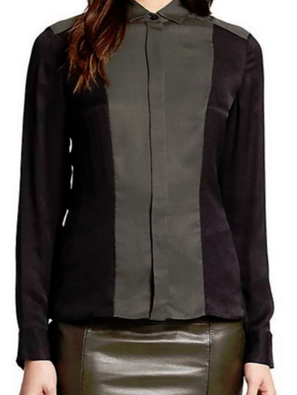Boss Hugo Boss Silk Bevisa Blouse Black original $375